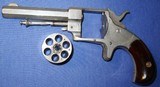 * Antique 1870s FOREHAND & WADSWORTH CENTER HAMMER .32 rf REVOLVER - 9 of 12
