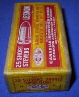 * Vintage AMMO .25
RF RIMFIRE SHORT FACTORY SEALED
BOX OLD CIL - 3 of 5