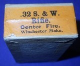 *Antique AMMO WINCHESTER .32 S&W RIFLE CARTRIDGES SEALED BOX 50 - 3 of 5