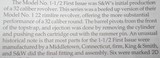 * Antique 1st ISSUE MODEL S&W No 1 1/2 TIP UP 32 RF REVOLVER CLUB BUTT - 15 of 15