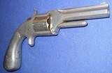 * Antique 1st ISSUE MODEL S&W No 1 1/2 TIP UP 32 RF REVOLVER CLUB BUTT - 11 of 15