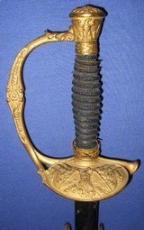 * Antique 1860 STAFF & FIELD OFFICERS CIVIL WAR SWORD & SCABBARD - 1 of 20