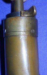 SCARCE DOUBLE SIDED EAGLE ON HUMMOCK CASED PISTOL FLASK 4 3/8 - 7 of 12