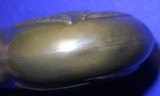 SCARCE DOUBLE SIDED EAGLE ON HUMMOCK CASED PISTOL FLASK 4 3/8 - 9 of 12