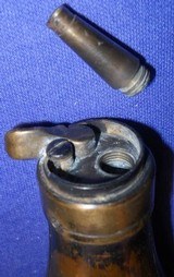 * Riling No. 756EAGLE SHIELD & STARS POCKET CASED PISTOL POWDER FLASK - 5 of 11