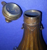 CIVIL WAR FLUTED POWDER FLASK J. DIXON & SONS STYLE - 8 of 9