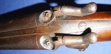 " Antique PERCUSSION 10 g DOUBLE SxS HAMMER SHOTGUN BELGIUM - 16 of 20