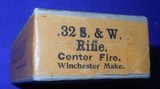 * Antique WINCHESTER .32 S&W RIFLE CARTRIDGES FACTORY SEALED BOX - 4 of 5