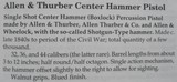 * Antique CIVIL WAR ERA ALLEN & THURBER CENTER HAMMER PISTOL - 14 of 15