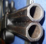 * Antique 1840s DOUBLE BARREL OVER-UNDER PERCUSSION PISTOL BELGIUM ? - 12 of 12
