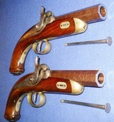 * Antique 1840s CASED SET G.SCARPATI PERCUSSION PISTOLS WITH ACCESSORIES - 13 of 20