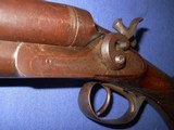 * Antique 1890 JANSSEN COACH SHOTGUN SxS HAMMER GUN 12g COWBOY ACTION - 7 of 20