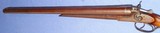 * Antique 1890 JANSSEN COACH SHOTGUN SxS HAMMER GUN 12g COWBOY ACTION - 3 of 20