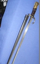 * Antique 1875 FRENCH GRAS RIFLE
BAYONET & SCABBARD EXCELLENT - 5 of 8