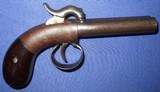 * Antique 1850s DOUBLE SxS PERCUSSION PISTOL .36 CAL. - 12 of 14