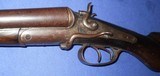 * Antique 1870s W. RICHARDS SIDE LEVER HAMMER COACH SHOTGUN 10 GA - 1 of 20