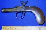 * Antique 1850s EUROPEAN BRASS CANNON BARREL PERCUSSION PISTOL.40 CAL. - 1 of 6
