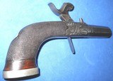 * Antique 1840 s HIDDEN TRIGGER CENTER HAMMER PERCUSSION POCKET PISTOL .45 CAL. - 5 of 14