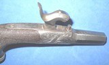 * Antique 1840 s HIDDEN TRIGGER CENTER HAMMER PERCUSSION POCKET PISTOL .45 CAL. - 12 of 14