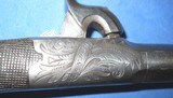 * Antique 1840 s HIDDEN TRIGGER CENTER HAMMER PERCUSSION POCKET PISTOL .45 CAL. - 8 of 14