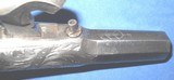 * Antique 1840 s HIDDEN TRIGGER CENTER HAMMER PERCUSSION POCKET PISTOL .45 CAL. - 11 of 14