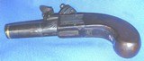 * AntiqueEARLY 1800s ENGLISH FLINTLOCK POCKET MUFF PISTOL .50 CAL. HANDFULL - 5 of 11