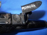 * AntiqueEARLY 1800s ENGLISH FLINTLOCK POCKET MUFF PISTOL .50 CAL. HANDFULL - 10 of 11