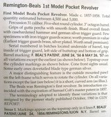 * Antique 1850s REMINGTON BEALS PERCUSSION REVOLVER IN BOX WITH ACCESSORIES - 13 of 14