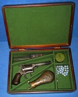 * Antique 1850s REMINGTON BEALS PERCUSSION REVOLVER IN BOX WITH ACCESSORIES - 1 of 14