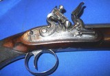 * Antique EARLY 1800s DAVIDSON NEW CASTLE ENGLAND FLINTLOCK DUELING TARGET PISTOL - 5 of 20