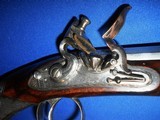 * Antique EARLY 1800s DAVIDSON NEW CASTLE ENGLAND FLINTLOCK DUELING TARGET PISTOL - 4 of 20