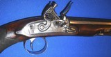 * Antique EARLY 1800s DAVIDSON NEW CASTLE ENGLAND FLINTLOCK DUELING TARGET PISTOL - 3 of 20