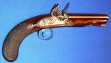 * Antique EARLY 1800s DAVIDSON NEW CASTLE ENGLAND FLINTLOCK DUELING TARGET PISTOL - 1 of 20