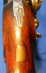 * Antique EARLY 1800s DAVIDSON NEW CASTLE ENGLAND FLINTLOCK DUELING TARGET PISTOL - 10 of 20