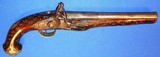* Antique 1790s OTTOMAN EMPIRE FLINTLOCK COAT PISTOL SILVER STUDDED - 1 of 12
