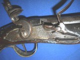 * Antique 1790s OTTOMAN EMPIRE FLINTLOCK COAT PISTOL SILVER STUDDED - 10 of 12