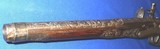* Antique ELABORATE OTTOMAN 18th CENTURY FLINTLOCK PISTOL CHISEL CARVED - 7 of 20