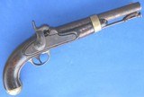 * Antique U.S.1842 HENRY ASTON PERCUSSION MILITARY PISTOL .54 CALIBER CIVIL WAR - 1 of 15