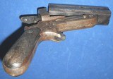 * Antique 1860s ENGRAVED EUROPEAN 4 BARREL SHARPS TYPE PEPPERBOX PISTOL 9mm - 10 of 13