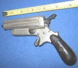 * Antique 1860 s EUROPEAN 4 BARREL SHARPS TYPE PEPPERBOX DERRINGER 7mm - 1 of 9