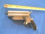 * Antique 1860 s EUROPEAN 4 BARREL SHARPS TYPE PEPPERBOX DERRINGER 7mm - 3 of 9