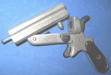 * Antique 1860 s EUROPEAN 4 BARREL SHARPS TYPE PEPPERBOX DERRINGER 7mm - 8 of 9