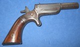 * Antique SCARCE E. ALLEN & Co. .32 rf CENTER HAMMER SIDE SWING DERRINGER PISTOL - 4 of 9