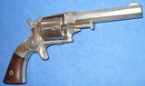 * Antique 1860 ALLEN WHEELOCK .32 rf SIDE HAMMER REVOLVER NICKLE - 3 of 9