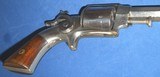 * Antique 1860 ALLEN WHEELOCK .32 rf SIDE HAMMER REVOLVER NICKLE - 6 of 9