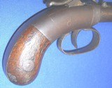 * Antique 1850 ALLEN THURBER DOUBLE BARREL PERCUSSION PISTOL .34 CAL. - 13 of 15