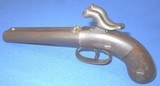 * Antique 1850 ALLEN THURBER DOUBLE BARREL PERCUSSION PISTOL .34 CAL. - 10 of 15