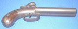 * Antique 1850 ALLEN THURBER DOUBLE BARREL PERCUSSION PISTOL .34 CAL. - 8 of 15