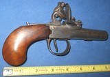 * Antique 18th CENTURY ENGLISH FLINTLOCK POCKET MUFF PISTOL .51 CAL. - 3 of 7