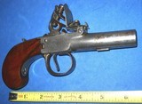 * Antique 18th CENTURY ENGLISH FLINTLOCK POCKET MUFF PISTOL .51 CAL. - 4 of 7